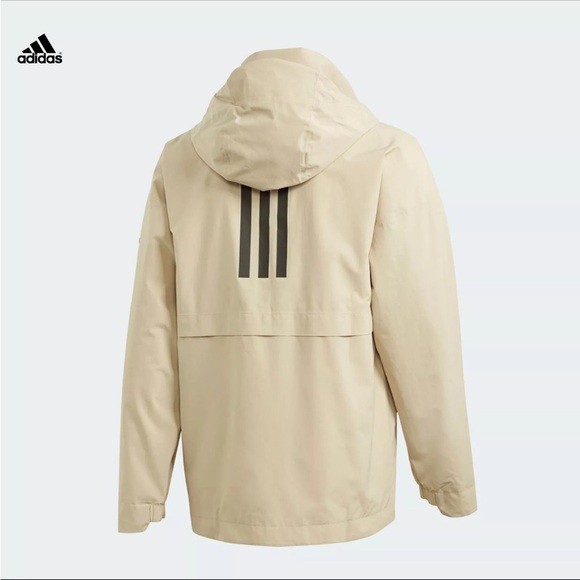 Adidas Traveer RAIN.RDY Rain Jacket / Savanna  FI0570 Men's Size Large - Picture 3 of 16